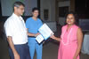 Dr Parvathi Recieving Fellowship Certificate